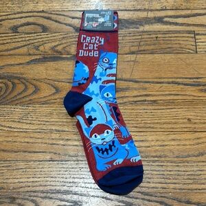 Blue Q Casual Socks Red and Blue Playful Design